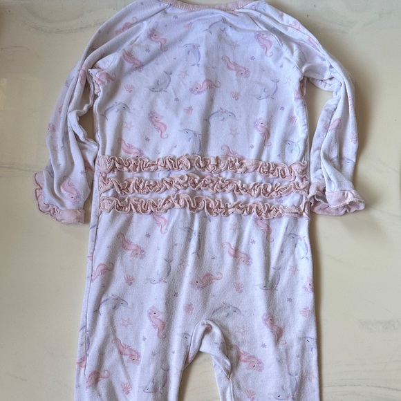 Pink Ruffled Kids One Piece - Picture 3 of 3